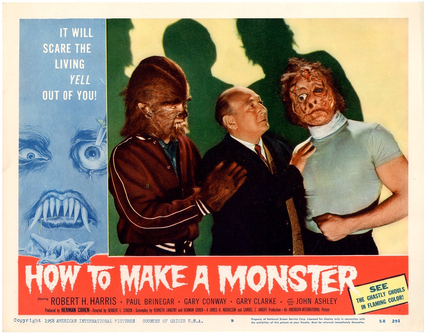 How To Make A Monster 1958 Posters Details Four Color Comics