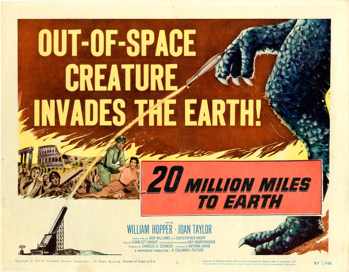 20 Million Miles To Earth 1957 - Primary