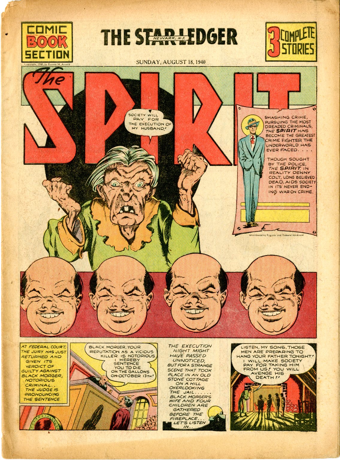SPIRIT SECTION / Issue #1940 | Sold Details | Four Color Comics