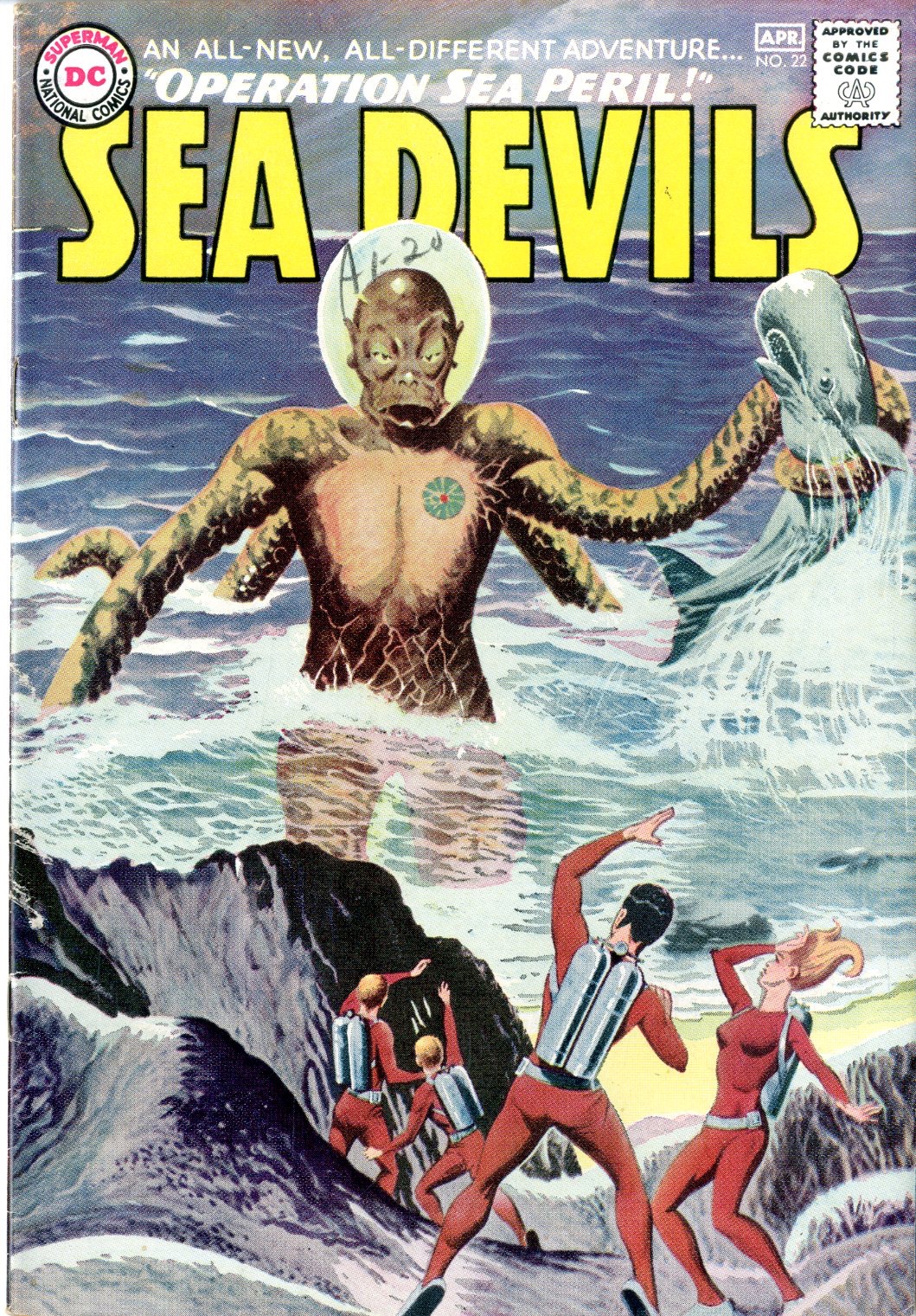 Devil comic. Sea Devil. Sea Devils (Comics). "Sea Devil", 1970. Sea Devils (Comics) фото.