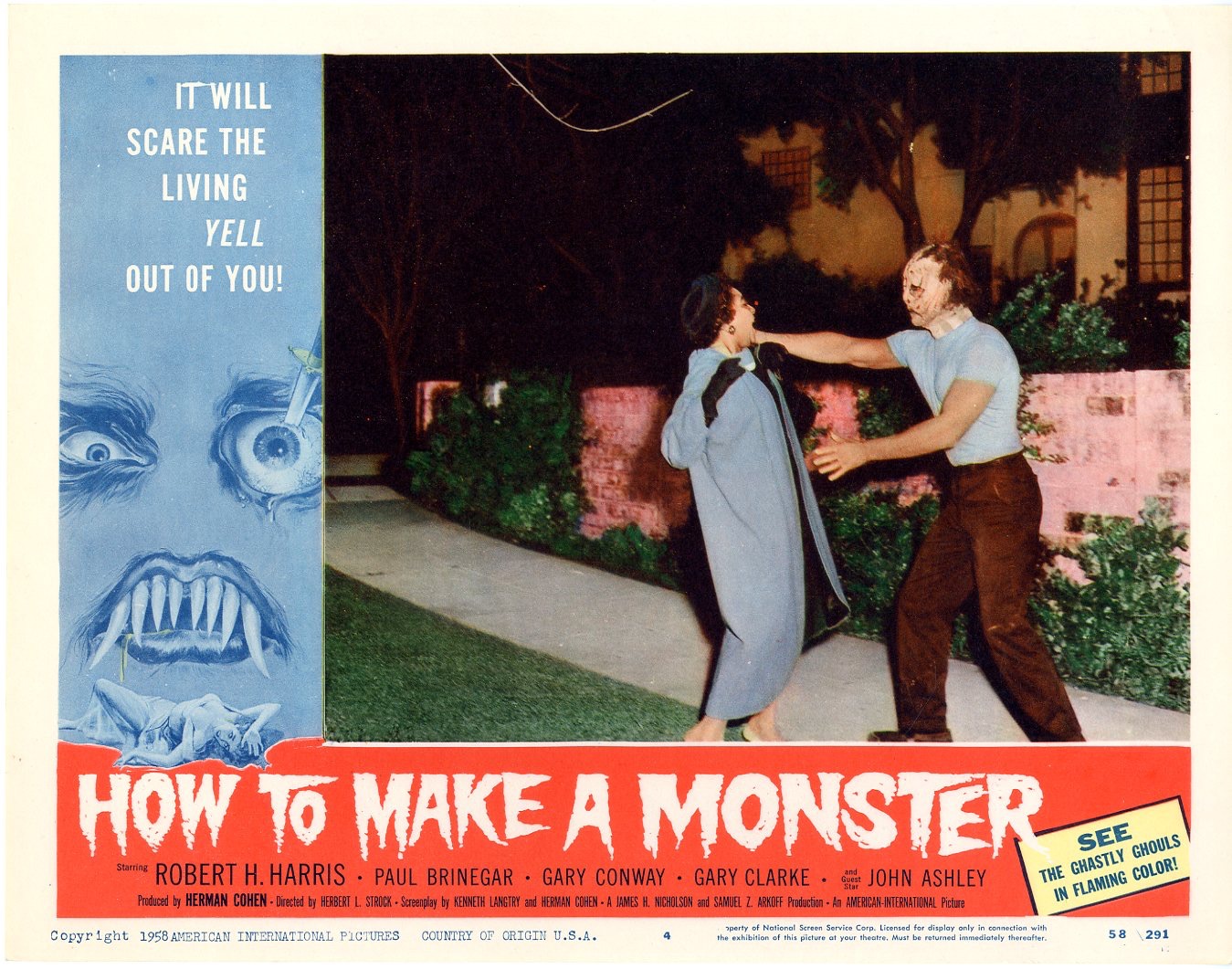 How To Make A Monster 1958 Posters Details Four Color Comics
