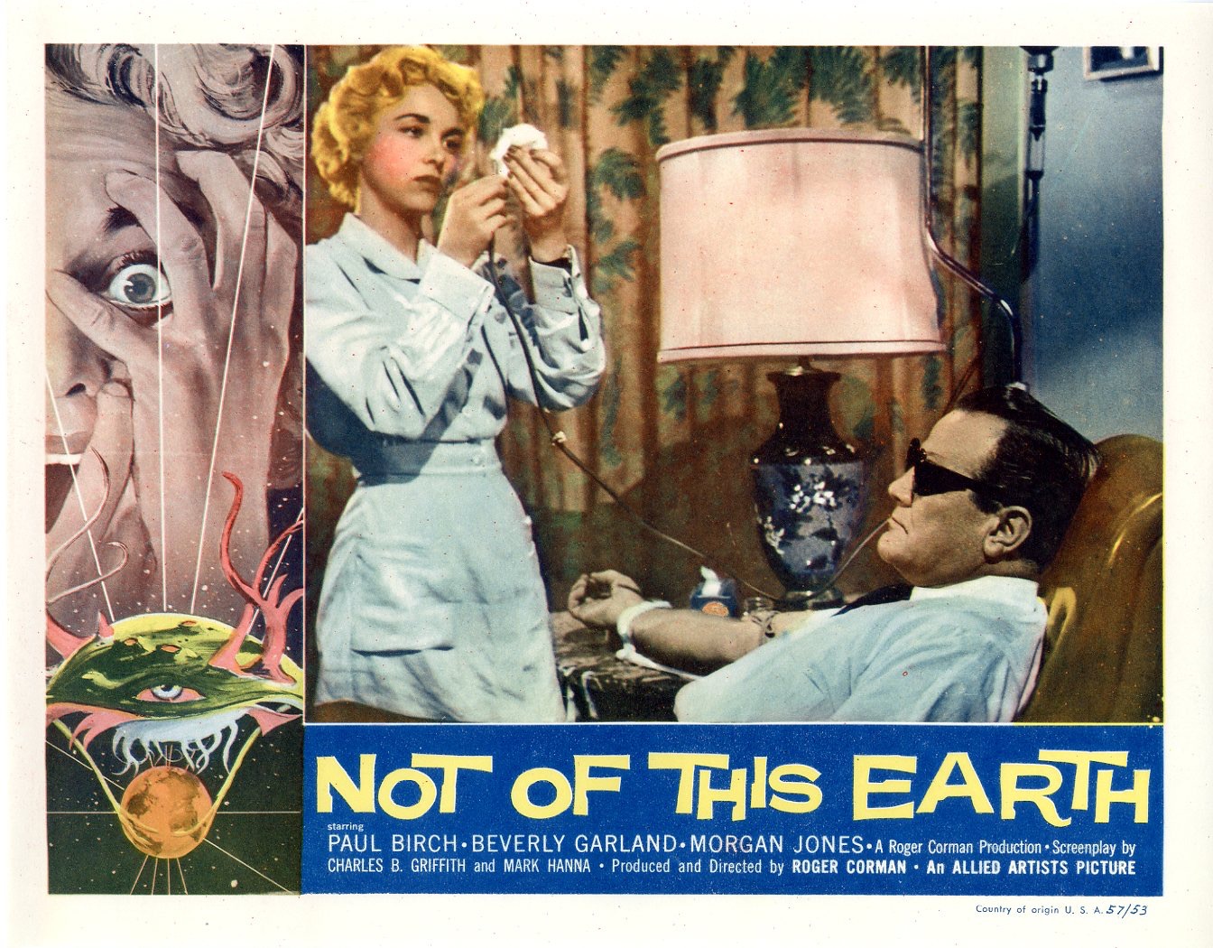 Земля 1958. Not.of.this.Earth.1957 Постер. Not of this Earth 1957.