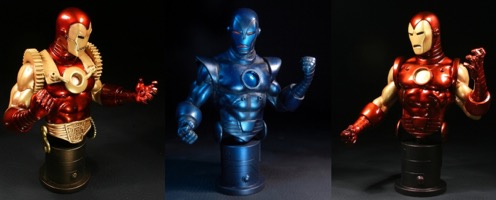 Bowen Designs Iron Man  3 Pack Mini Busts Set - Primary