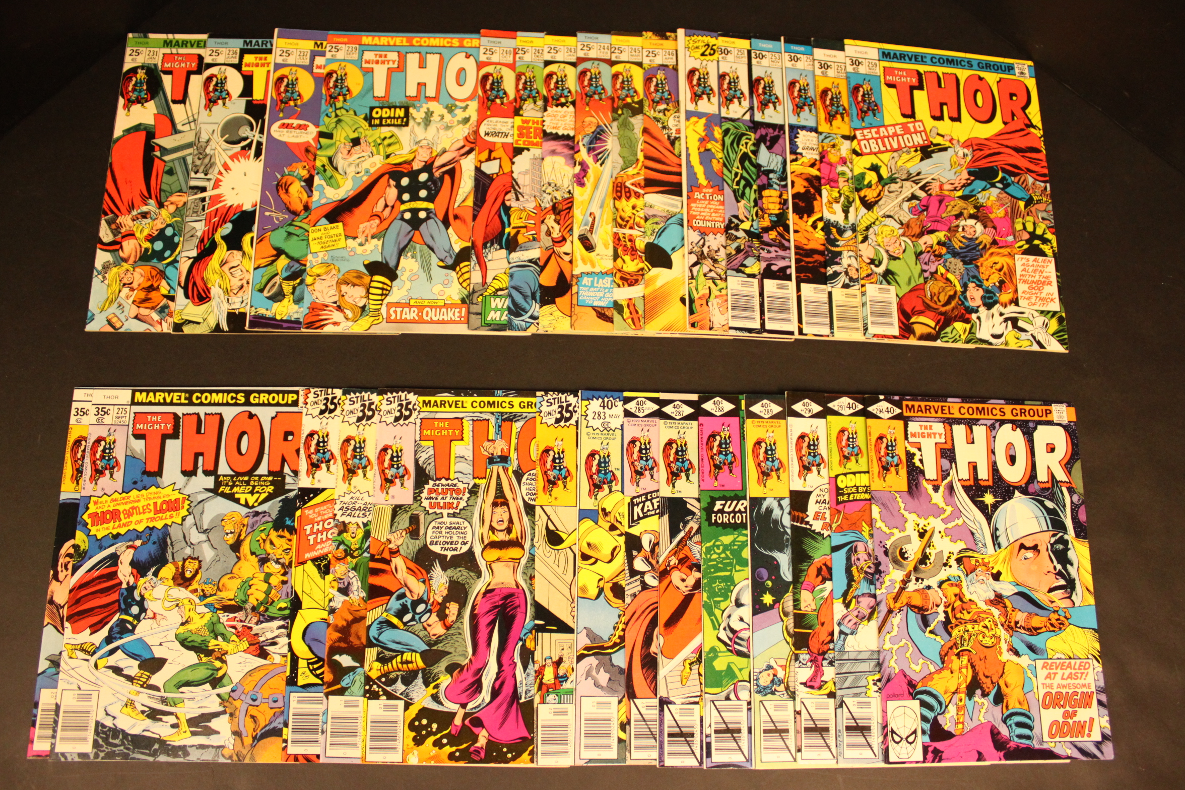 Thor Lot of 63 books | Sold Details | Four Color Comics