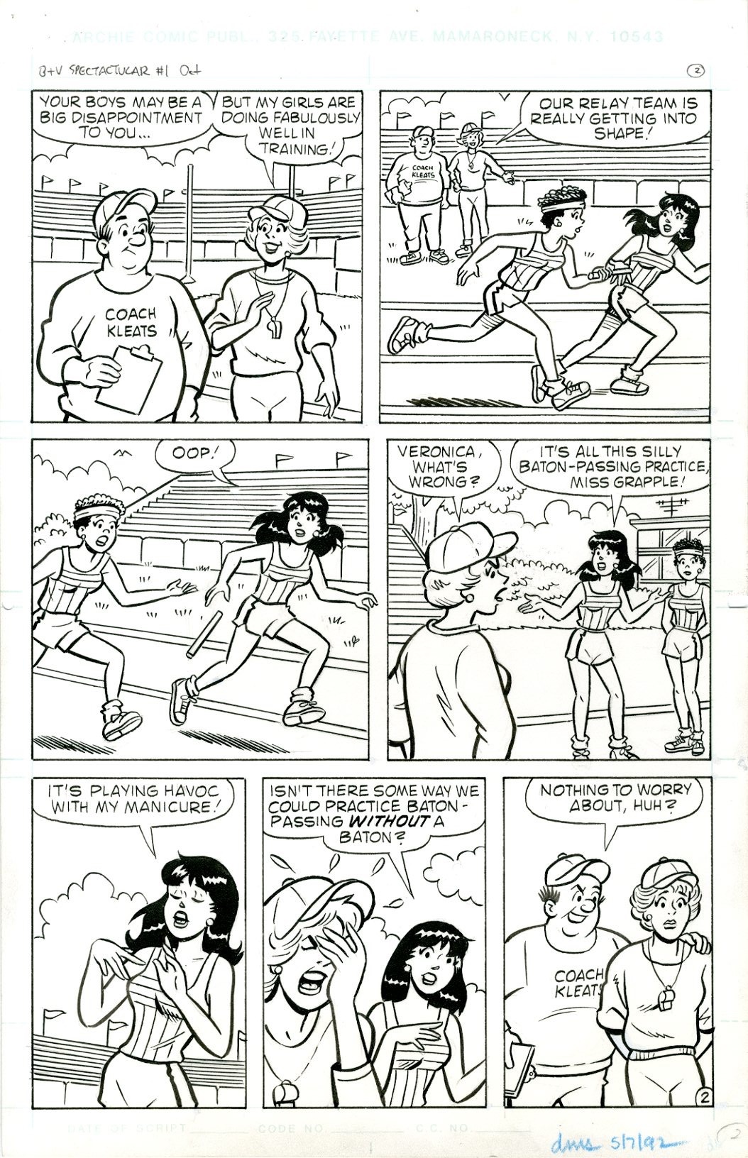Betty &amp; Veronica Spectacular  6 Page Story - 3591