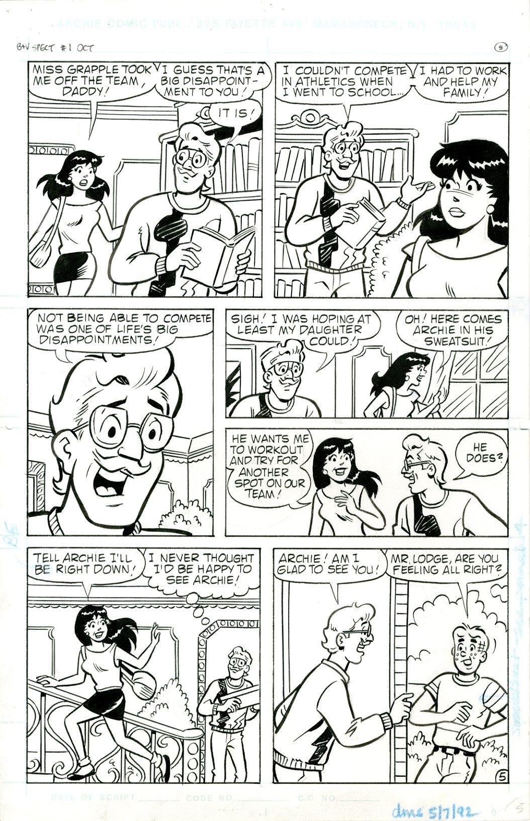 Betty &amp; Veronica Spectacular  6 Page Story - 3594