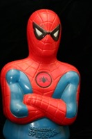 Spiderman Plastic Coin Bank 1973 - Primary