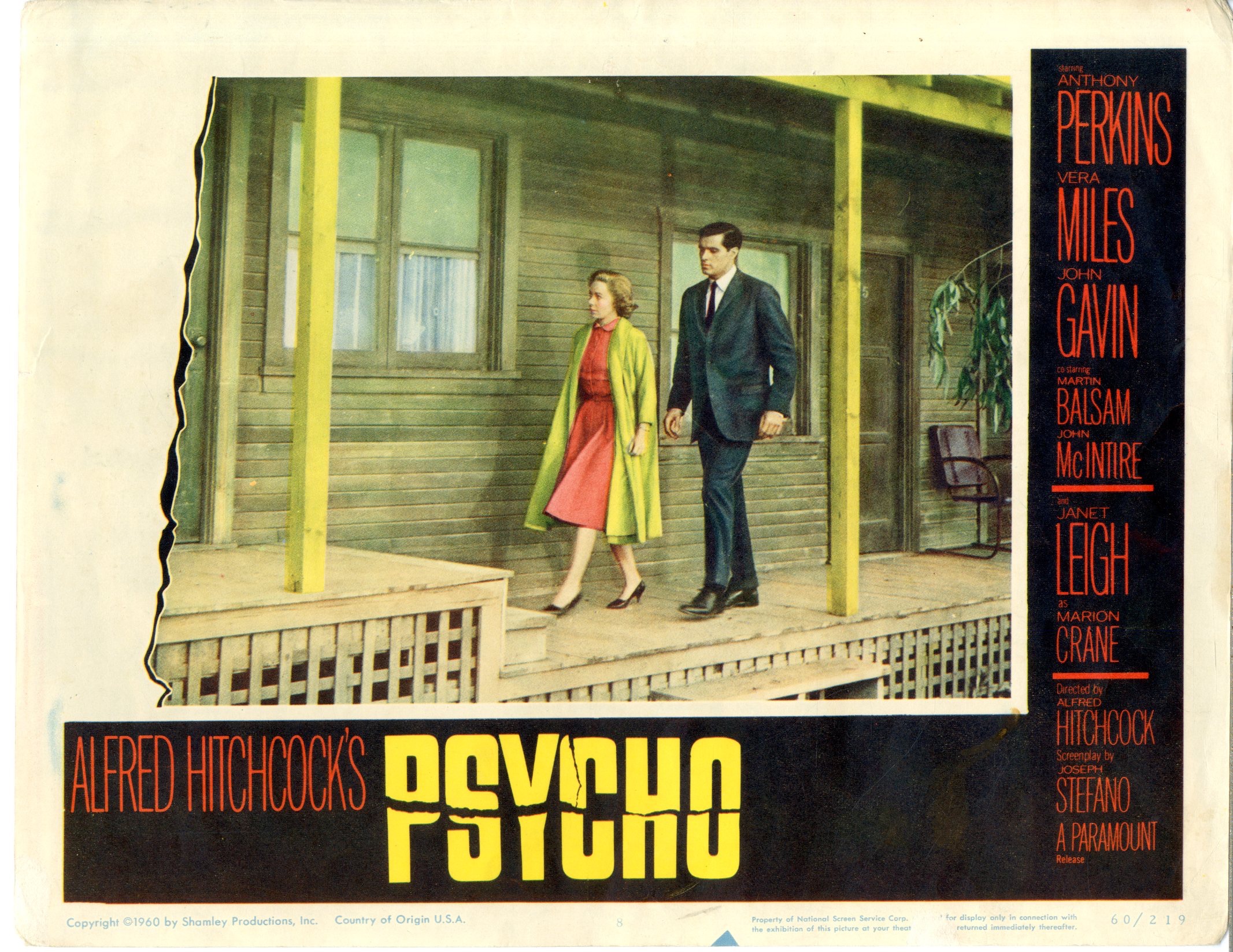 Psycho (1960) Original One-Sheet Movie Poster - Original Film Art - Vintage  Movie Posters