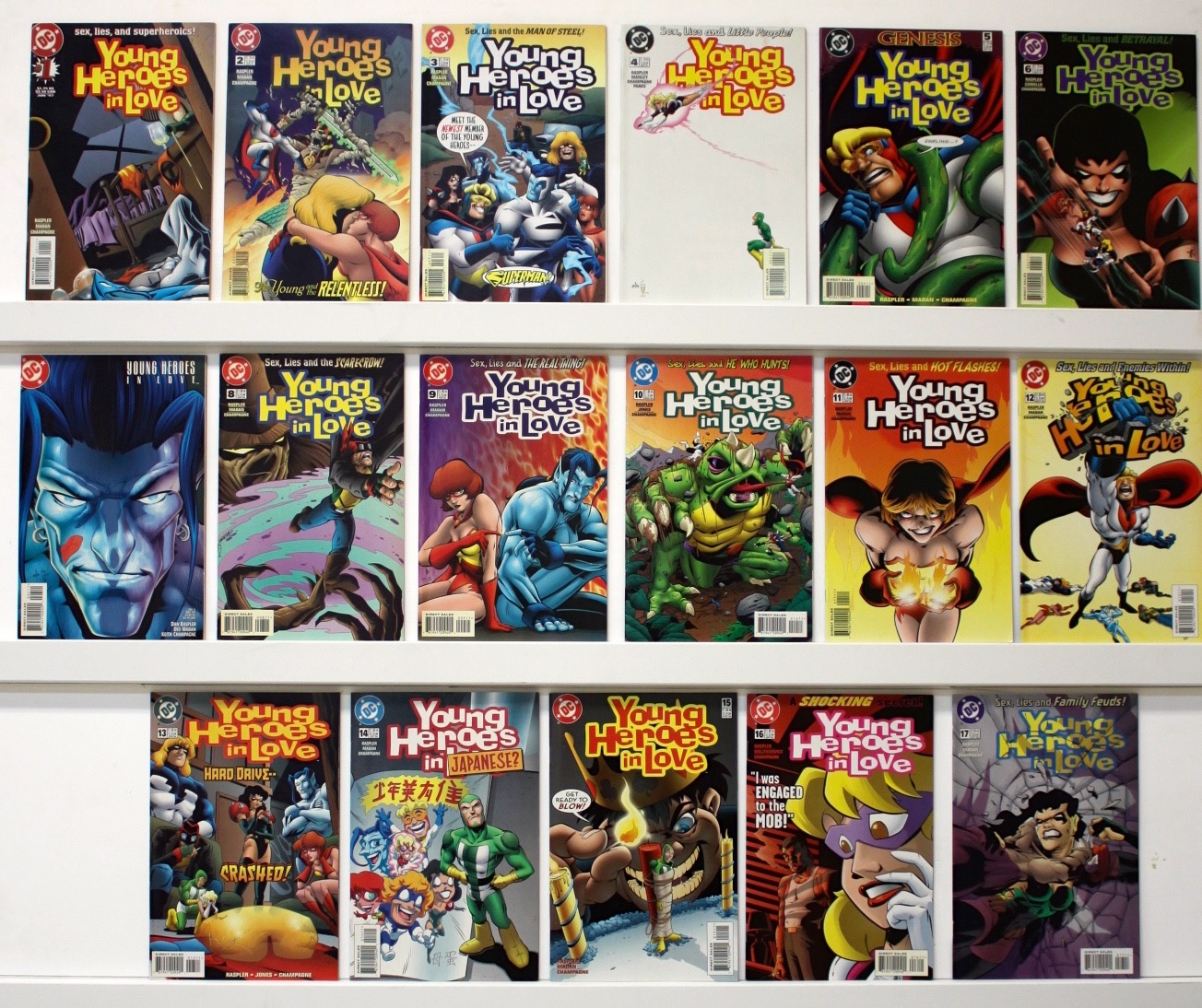 Young Heroes In Love   Lot Of 17 Comics - Primary