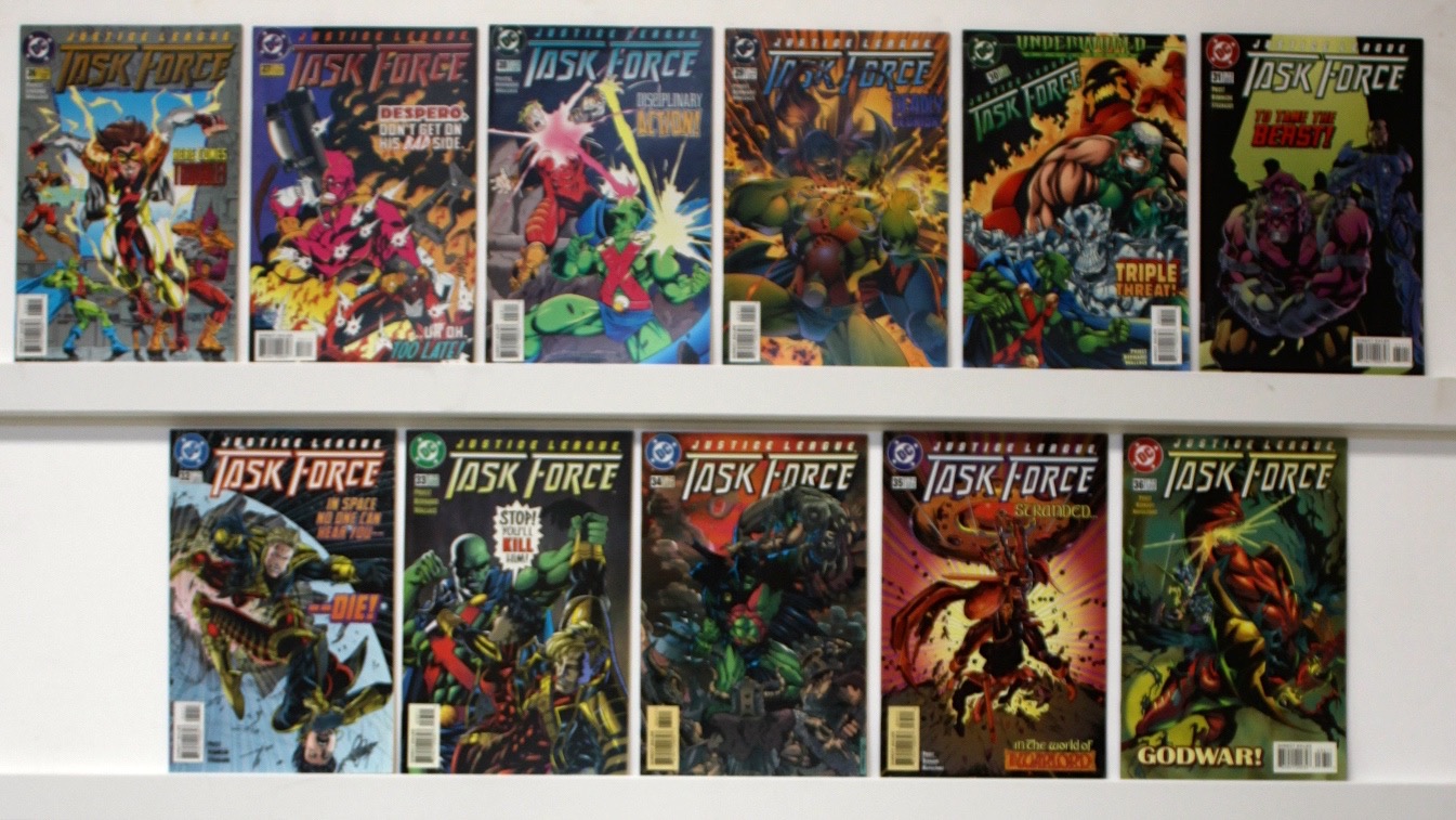 Justice League Task Force   Lot Of 35 Books - 16293