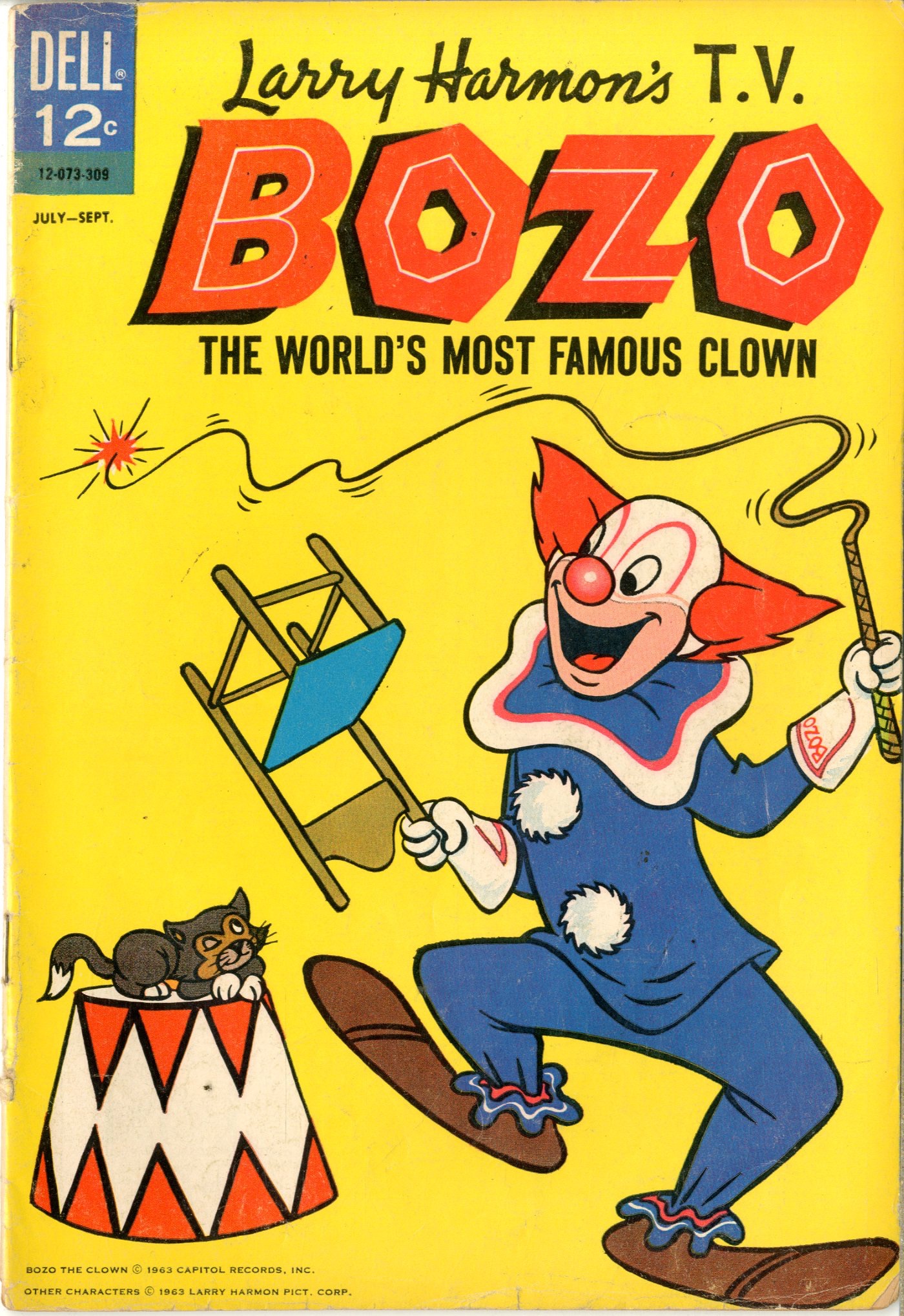 Комиксы клоуны. Clown 1963. Bozo. Книга клоун.