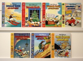 Walt Disney’s Donald Duck Adventures &amp; Uncle Scrooge   Lot Of 7 Oversized Books - Primary