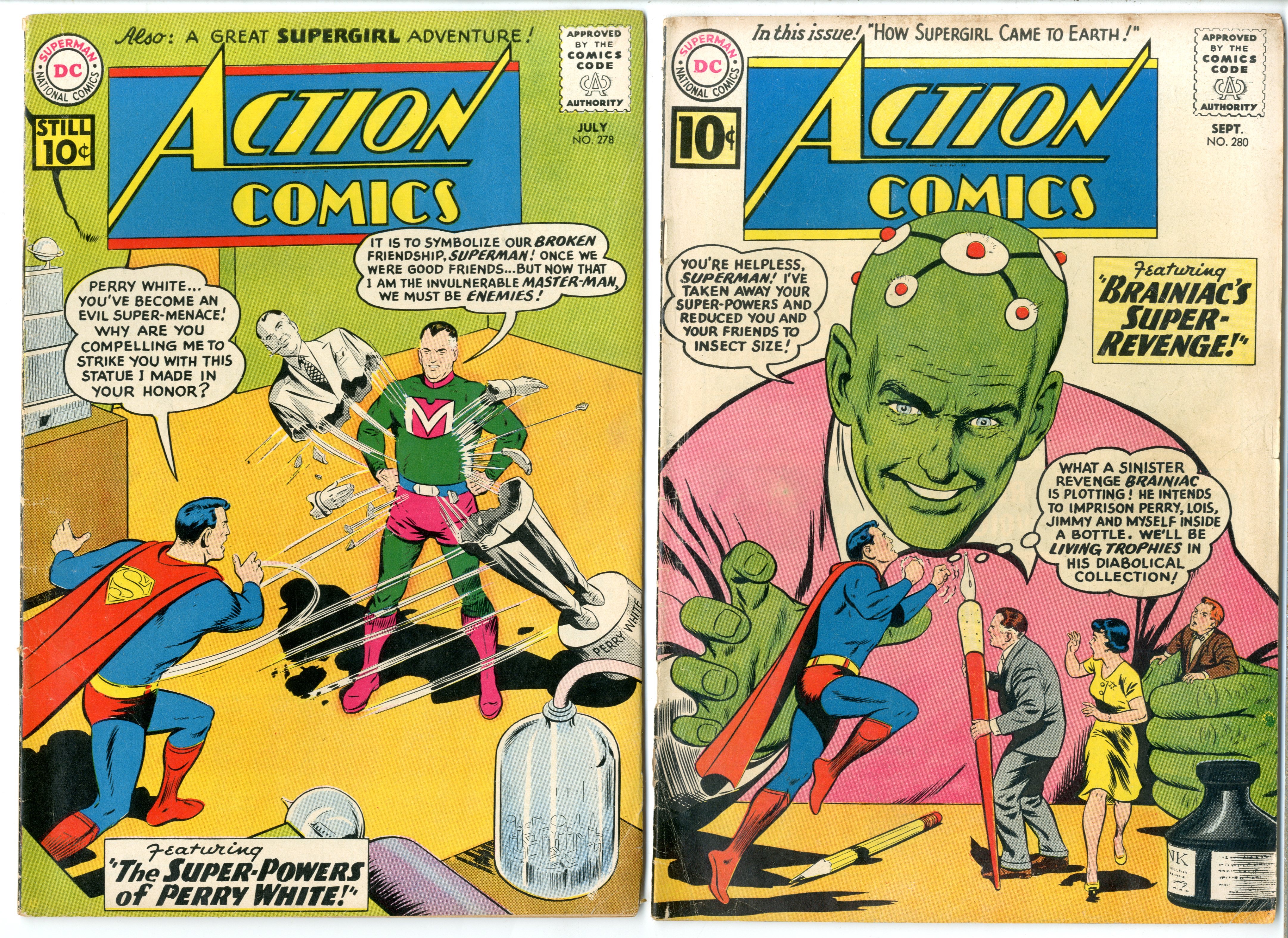 Action Comics    Lot Of 10 Books - 19834