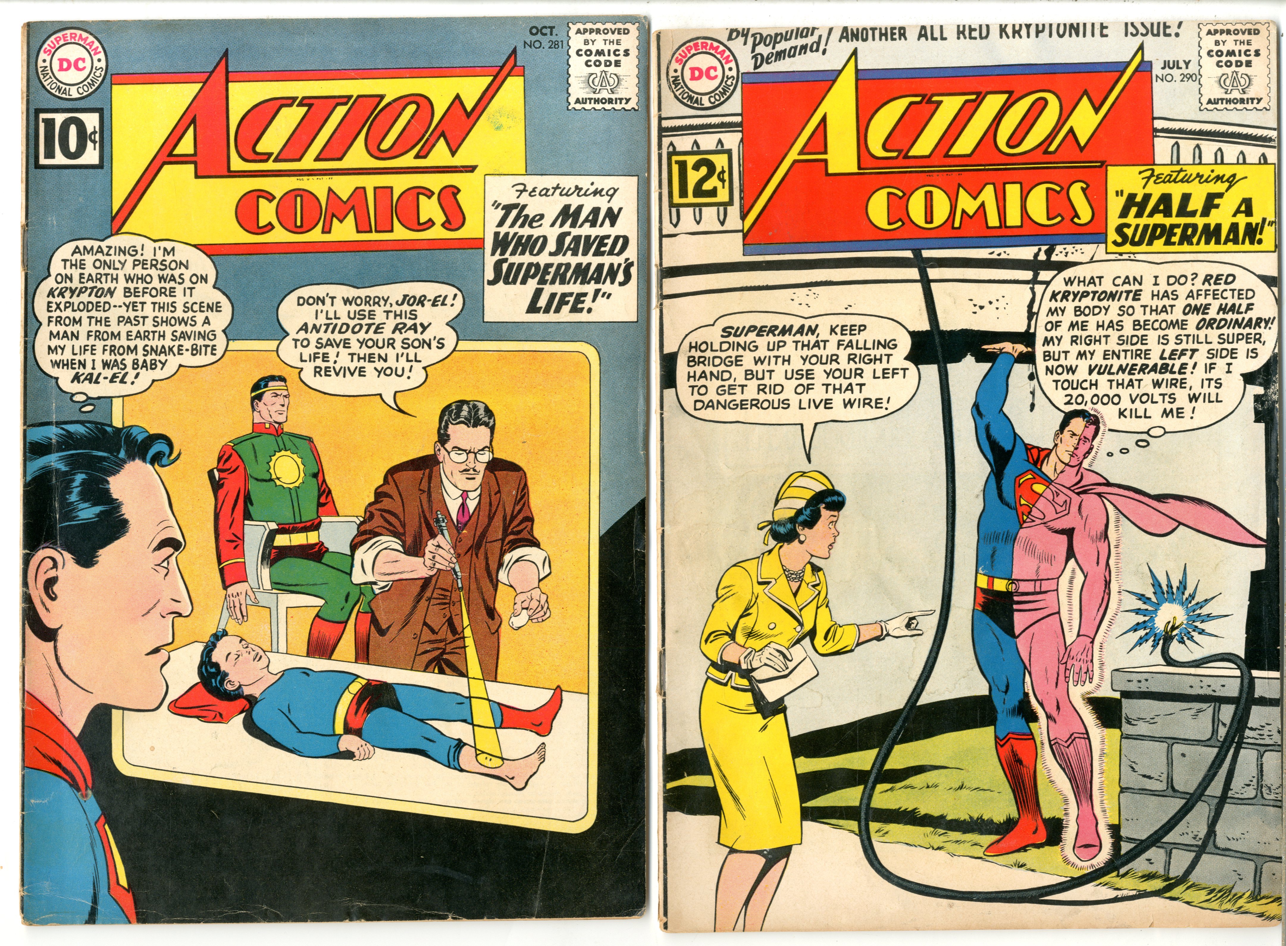Action Comics    Lot Of 10 Books - 19835