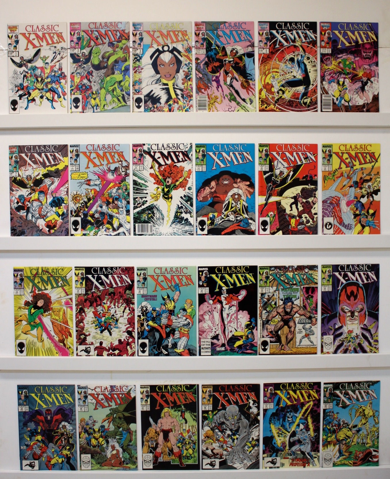 Classic X Men Lot Of 35 Books Sold Details Four Color Comics