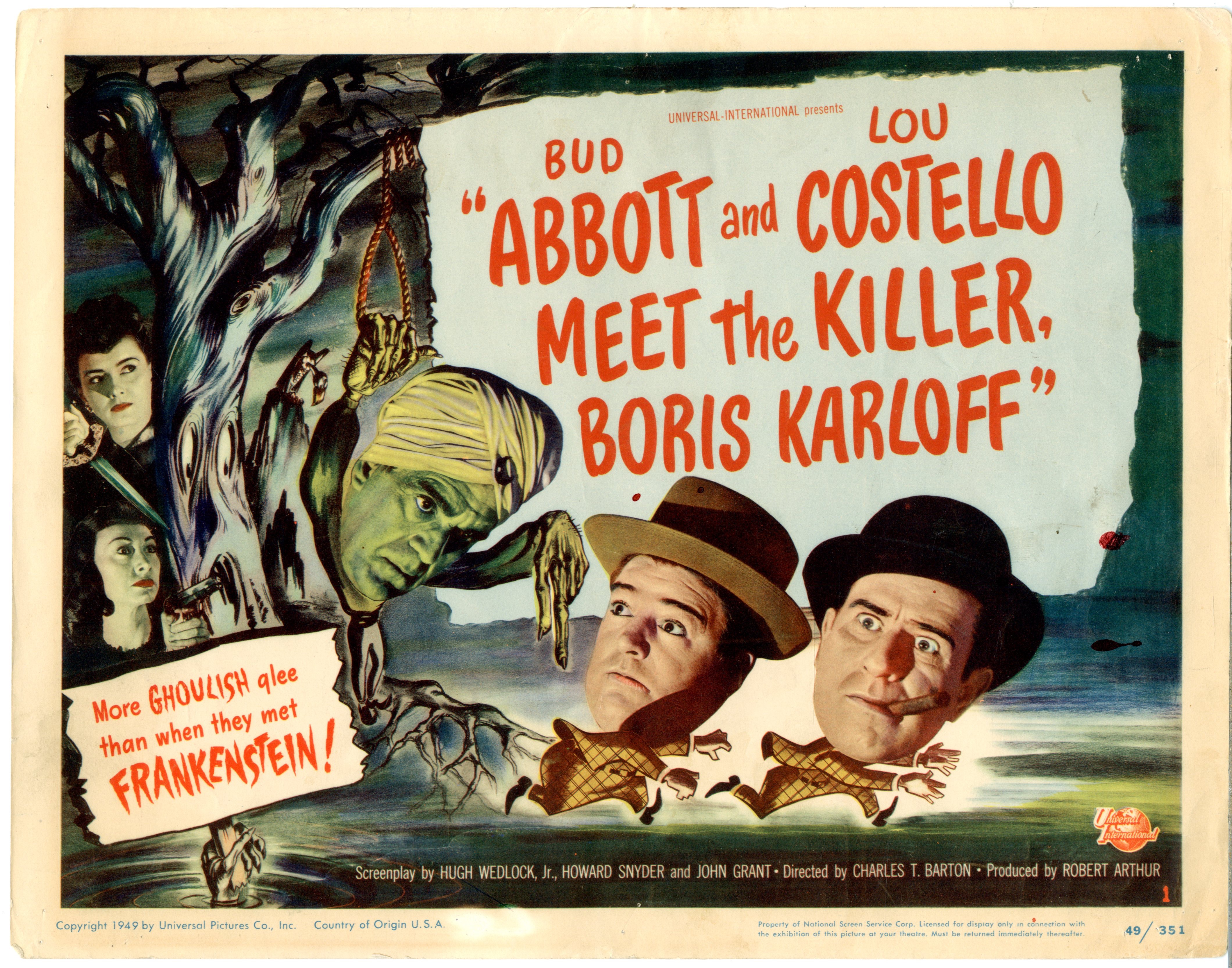 Abbott &amp;  Costello Meet The Killer Boris Karloff   1949 - Primary