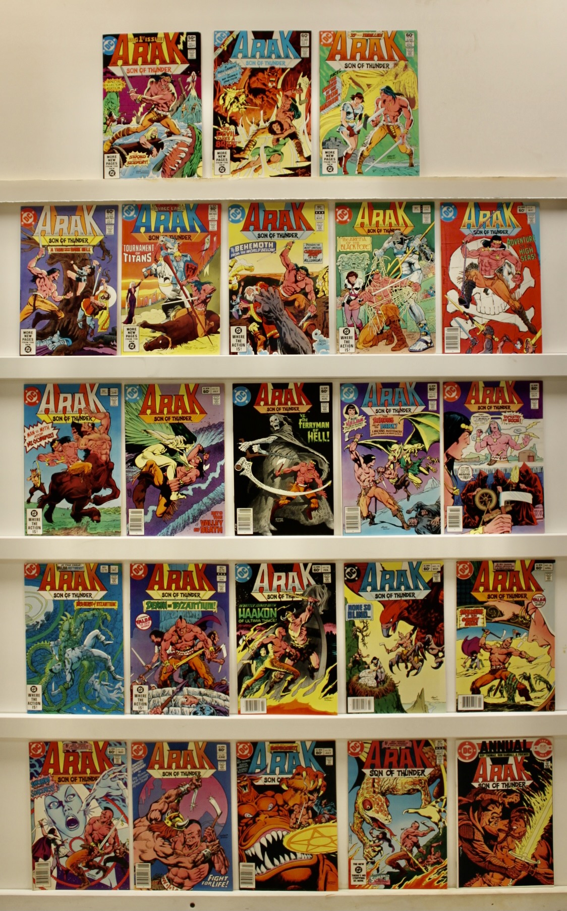 Arak Son Of Thunder   Lot Of 23 Comics - Primary