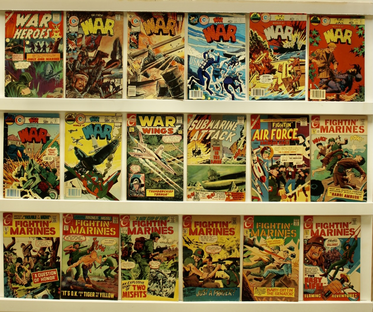 Charlton War Titles   Lot Of  18 Comics    - Primary